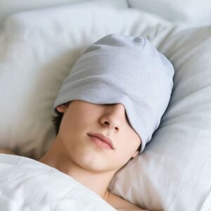 Light Blue Cooling Gel Eye Mask Band