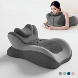Grey Shiatsu Massage Lumbar Cushion