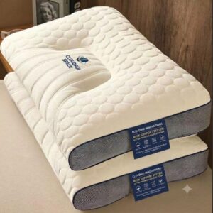 Quilted Orthopedic Contour Neck Pillow