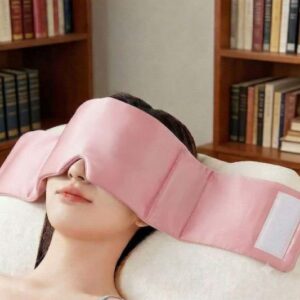 Pink Wide Band Blackout Sleep Mask